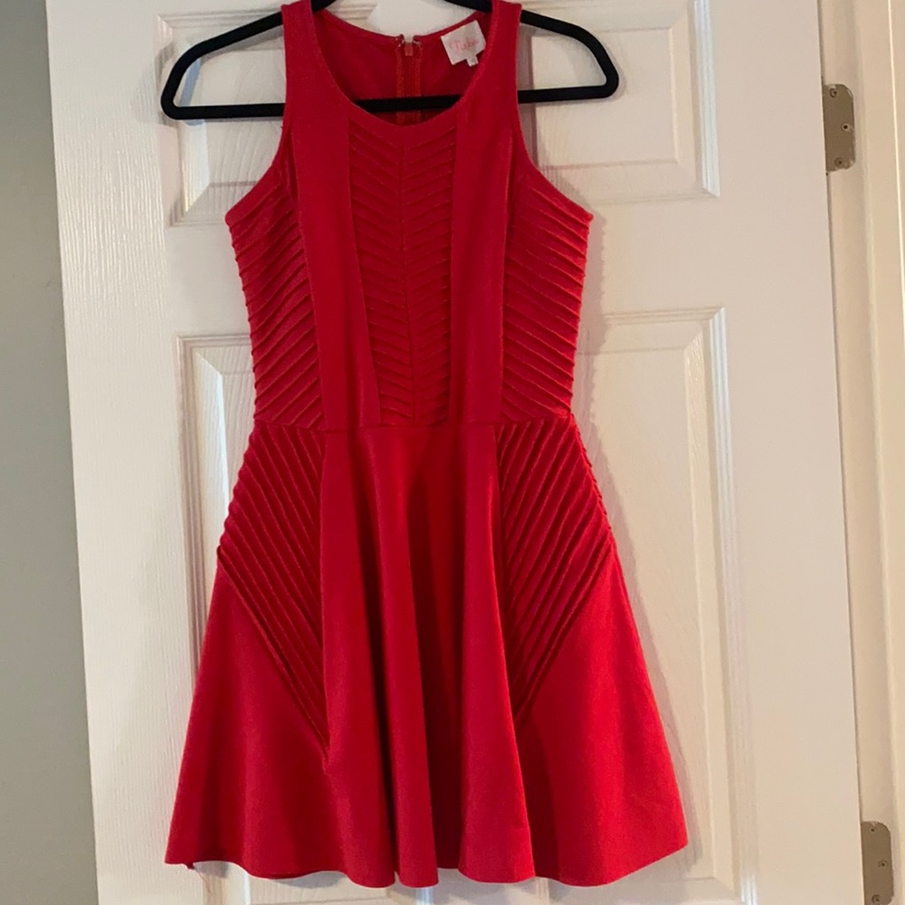 NWT RED PARKER SKATER DRESS SZ XS